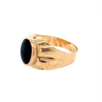 Златен мъжки пръстен 4,22гр. размер:65 14кр. проба:585 модел:23531-3, снимка 2 - Пръстени - 45403284