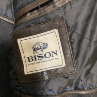 ''Bison''оригинално мъжко кожено яке Л размер, снимка 3 - Якета - 45404898