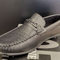 Мъжки официални обувки мокасини в черно , снимка 2 - Мокасини - 45666268