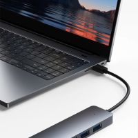 Baseus Usb Hub 4 порта ABS Hub Usb 3 0, Мулти сплитер адаптер, снимка 2 - Кабели и адаптери - 45872398