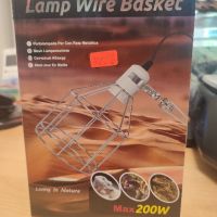 Стойка за лампа със защитна решетка, снимка 1 - Терариуми и оборудване - 45779629