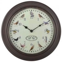 Esschert Design Часовник със звуци на птици(SKU:428846, снимка 1 - Статуетки - 44986578