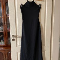 Нова черна дълга официална елегантна парти коктейлна вечерна рокля гол гръб Италия , снимка 4 - Рокли - 45325457