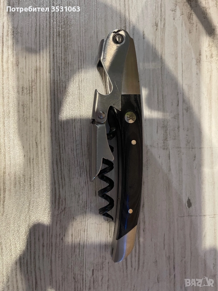 Професионална сомелиерска отварачка Pulltex – двоен лост, снимка 1