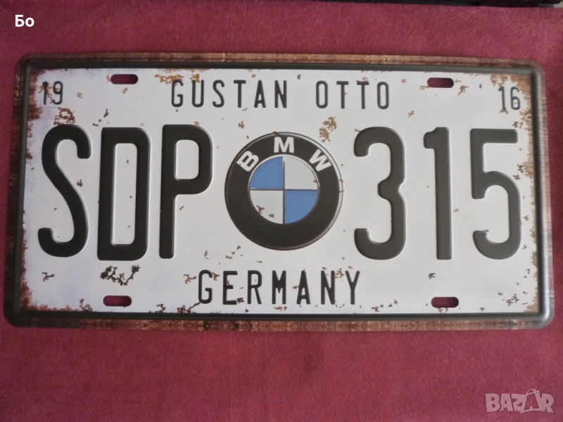 метална табела BMW, снимка 1
