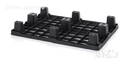 Пластмасов палет 120 х 80 х 15 см, снимка 1