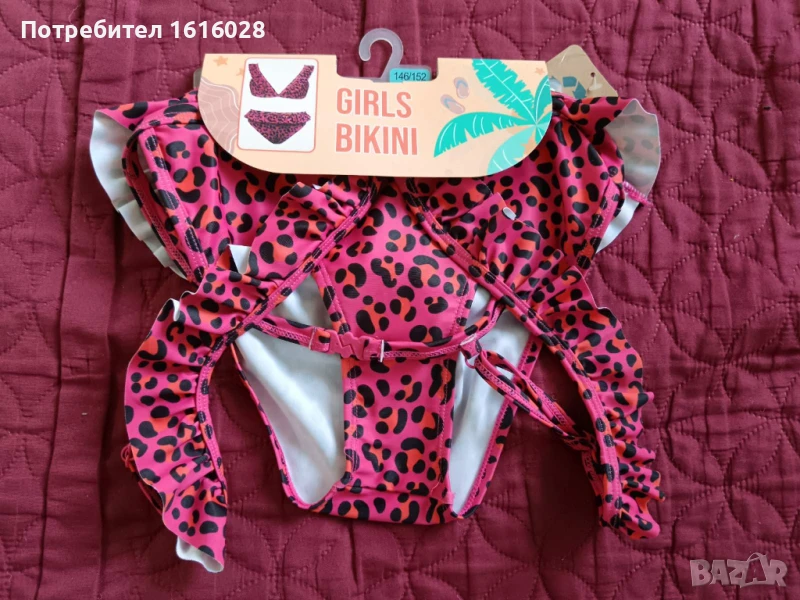 Детски бански от 2 части за момиче р.146 - 152, снимка 1