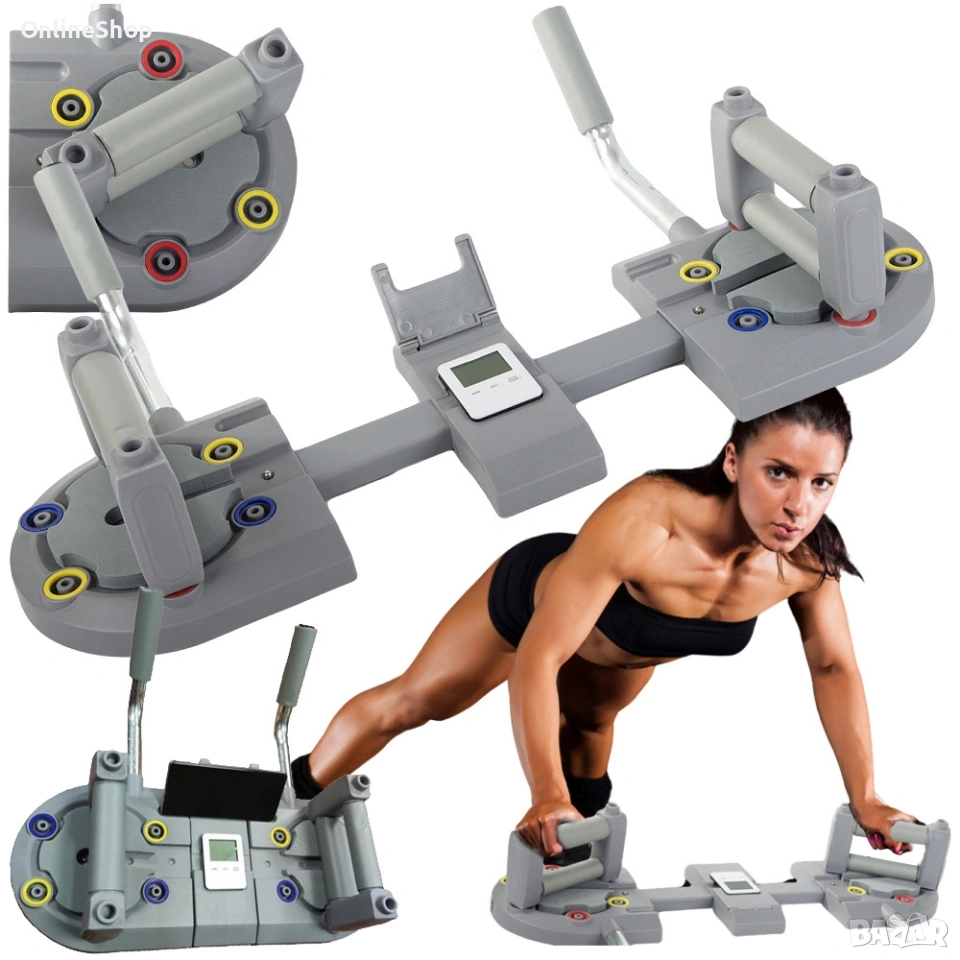 Фитнес дъска, 3 в 1, Броячи, преса, снимка 1