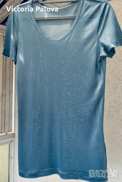 Скъпа копринена тениска WASCHBÄR organic silk, снимка 1