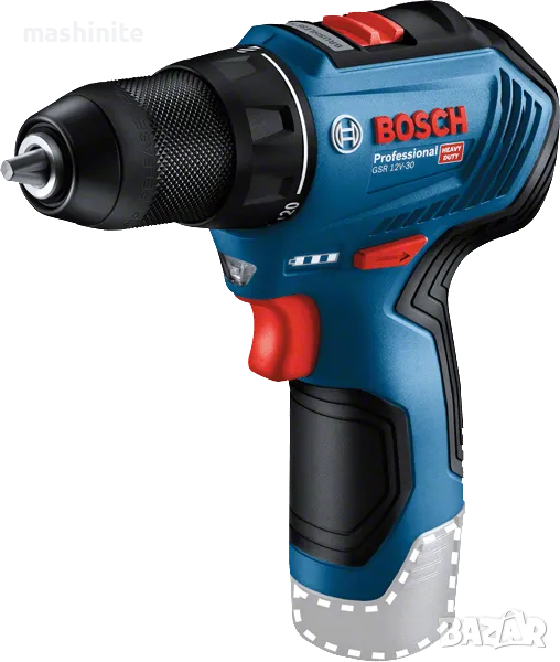 Акумулаторен безчетков винтоверт GSR 12V-30 Solo Professional Bosch, снимка 1