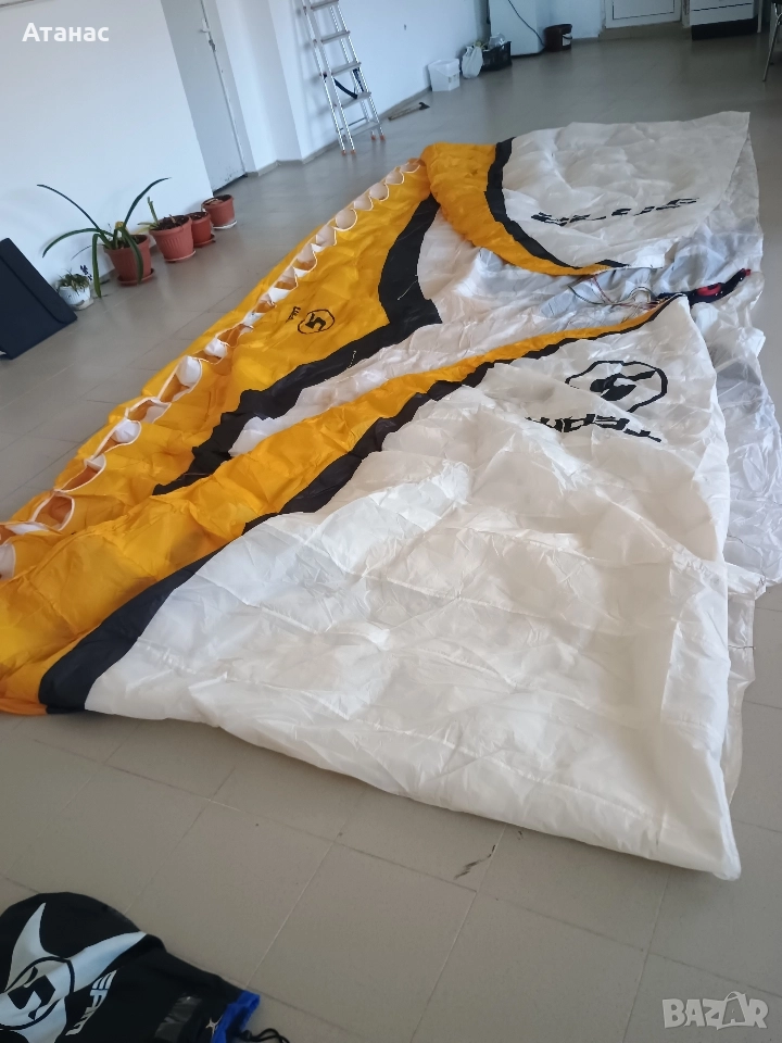 Парапланер за кайтване Team Five Blue M 85-110kg, снимка 1