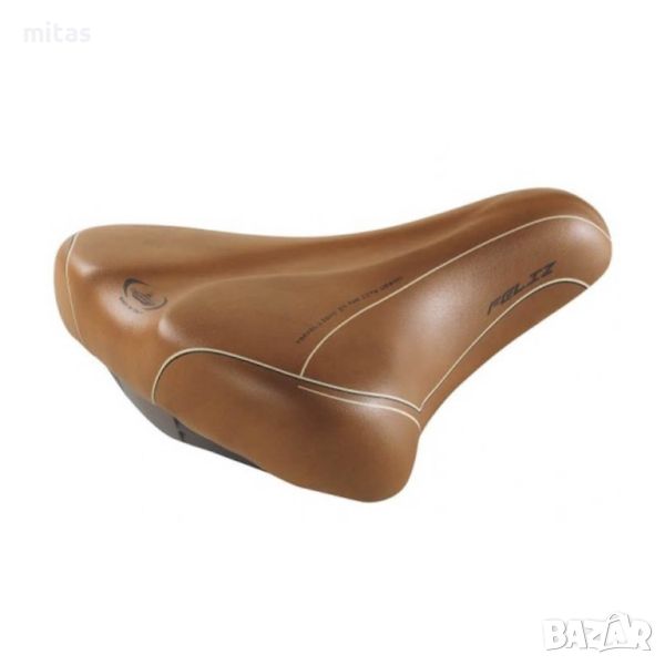 Седалка за велосипед Selle Monte Grappa Feliz, Кафява, Made in ITALY, снимка 1