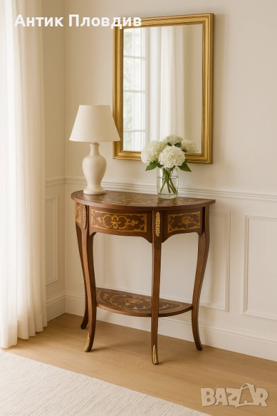 Конзолна маса с инкрустации, снимка 1