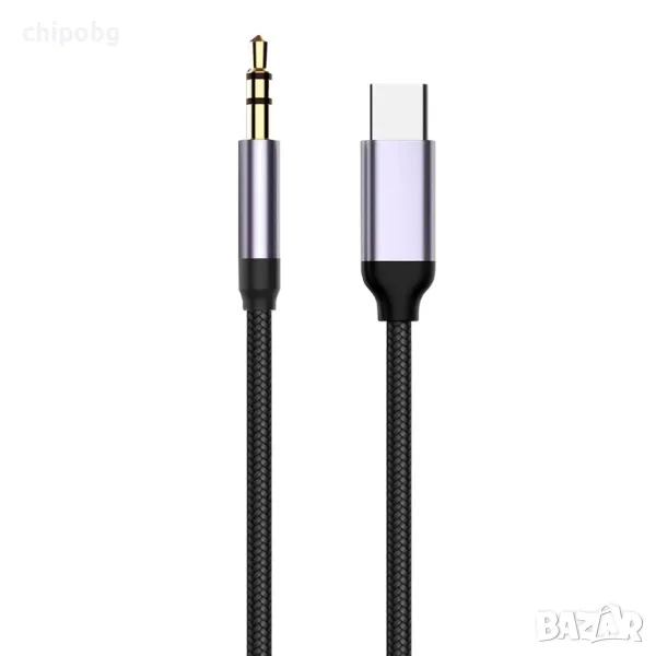 Кабел DeTech, USB-C – 3.5mm, снимка 1