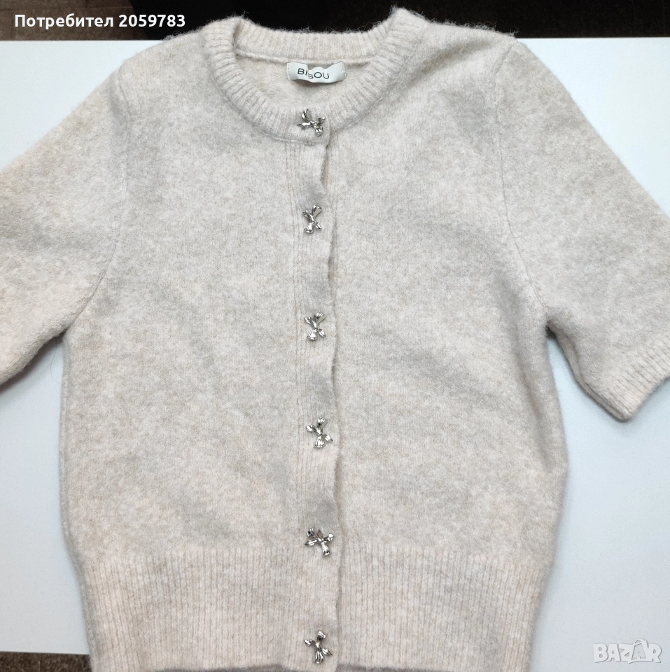 Дамска жилетка с къс ръкав , снимка 1