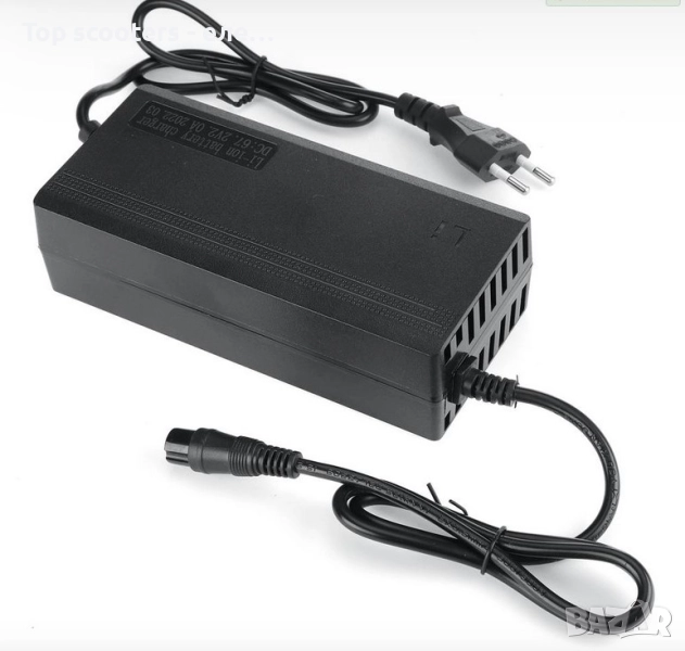 Зарядно 48V Lead Acid с кръгла букса за електрически триколки/скутери, снимка 1