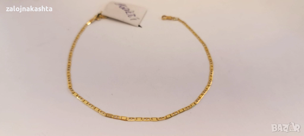 Нова Златна гривна-0,86гр/14кр, снимка 1
