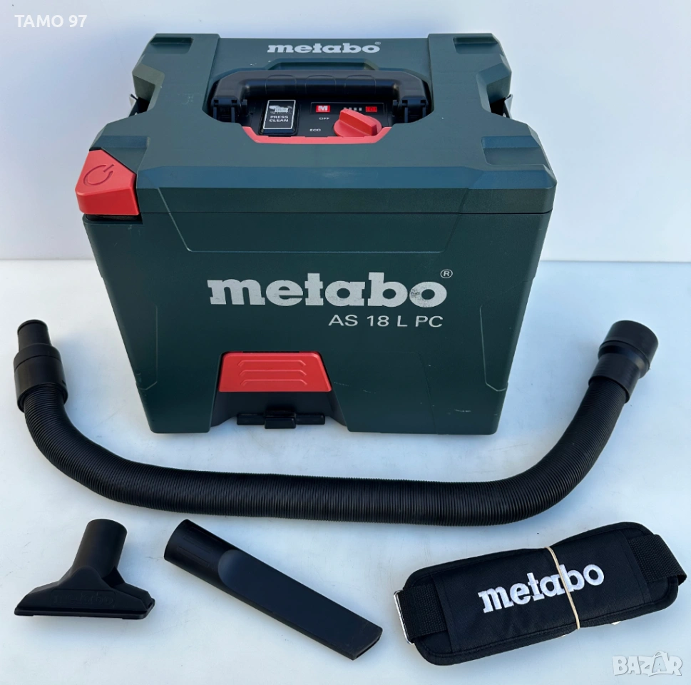 METABO AS 18 L PC - Акумулаторна прахосмукачка 18V като нова!, снимка 1