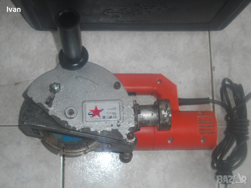 ф125мм/1300W-Отлична Каналокопка Фреза Прокопаване Канали-Star Tools-В Куфар-Копае 30мм/25мм Ширина, снимка 1