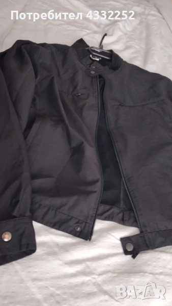 Ново мъжко черно пролетно есенно яке, снимка 1