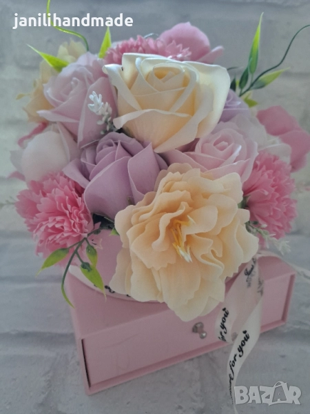 Луксозна завършена кутия розова, снимка 1