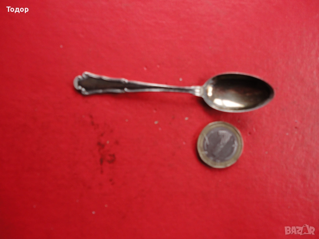 Страхотна сребърна лъжичка 3, снимка 1