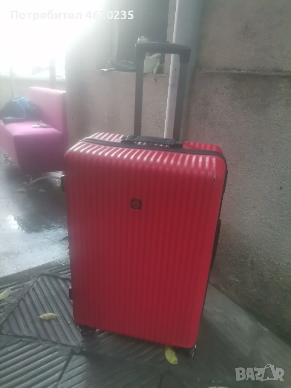 Куфар на колелца 80л. твърд, снимка 1