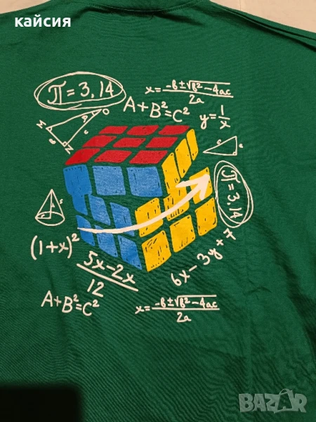 Кубче на Рубик,Математическа Тениска , снимка 1