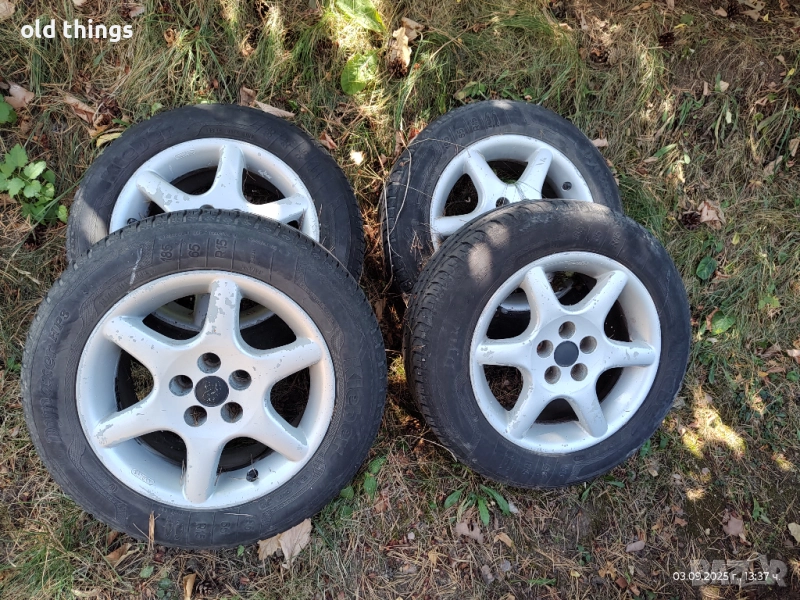 Алуминиеви,лети джанти с гуми и болтове (комплект), снимка 1