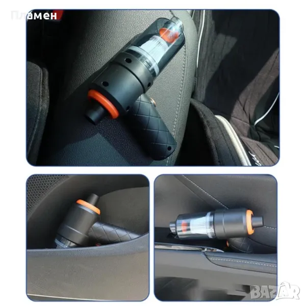 Безжична мини прахосмукачка за кола 2 В 1, снимка 1