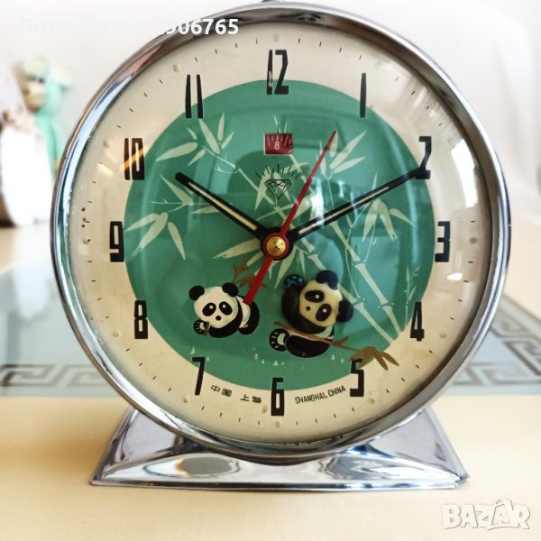 Часовник будилник анимиран Китайски работещ, снимка 1
