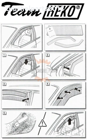 Предни ветробрани Heko за Mercedes Vito, Viano W638 1996-2003 - 2 броя, снимка 5 - Части - 53046916