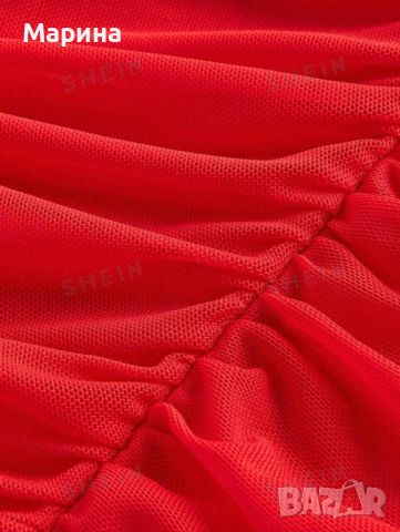 Лятна червена латино рокля , снимка 4 - Рокли - 46293826