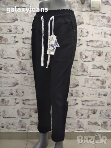 Moon girl- летен панталон тип балон, с ластик, по- къс, памук и еластан, снимка 1 - Панталони - 45524574