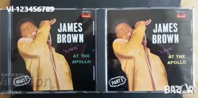 СД -James Brown Live at the Apollo -2 CD, снимка 2 - CD дискове - 49130679