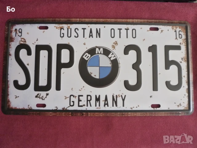 метална табела BMW, снимка 1