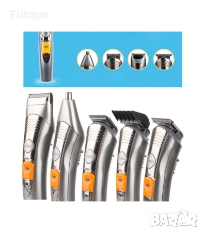 Машинка за подстригване Kemei - 7 функции акумулаторна SHAV46, снимка 2 - Тримери - 52806830