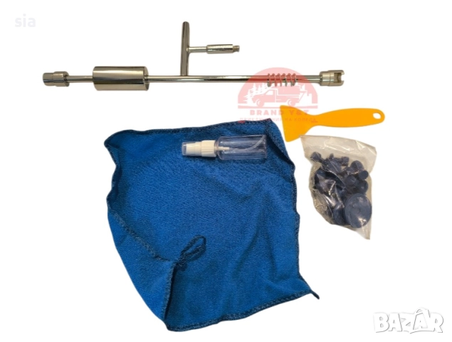 Комплект за премахване на вдлъбнатини, Обратен чук, 18 адаптери