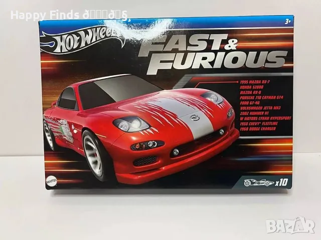 💕🧸  2024 Hot Wheels Fast and Furious Premiums 10 Pack, снимка 2 - Колекции - 48159860