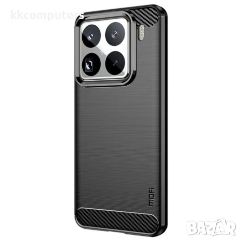Xiaomi 15 Pro Удароустойчив MOFI Carbon Fiber Калъф и Протектор, снимка 2 - Калъфи, кейсове - 50627652