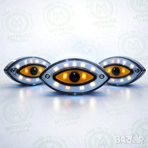 Задна LED стоп светлина за велосипед QIXUN EYE, USB, 30Lum, 7 режима