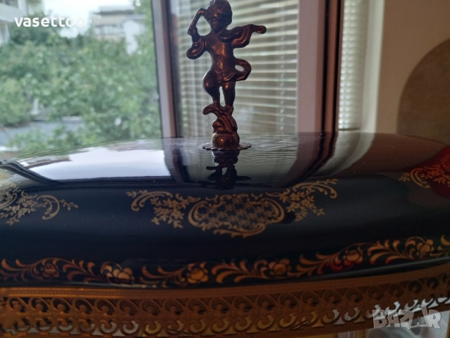 Порцеланов часовник Лимож, снимка 6 - Антикварни и старинни предмети - 51553582