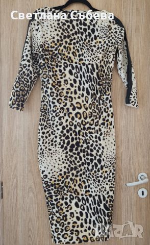 Тигрова рокля zara, снимка 1 - Рокли - 45627496