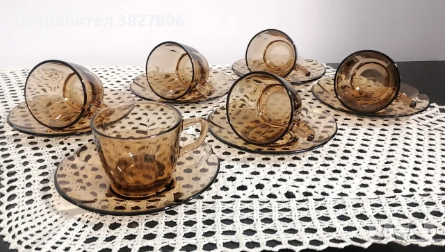 Сервиз за кафе стъкло