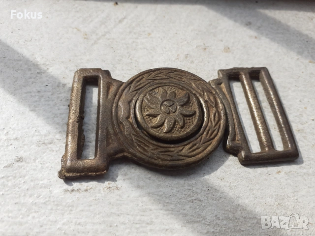 Стара бронзова тока катарама закопчалка, снимка 2 - Антикварни и старинни предмети - 53685738