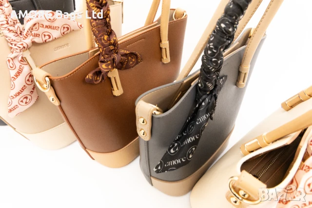 Класическа дамска чанта AMORE Eleonora в пет цвята, снимка 2 - Чанти - 50659823