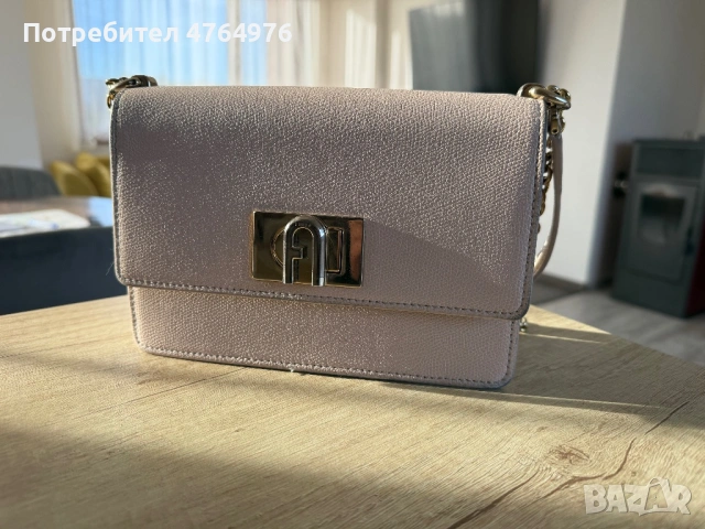 Чанта Furla цвят беж, снимка 3 - Чанти - 53835072