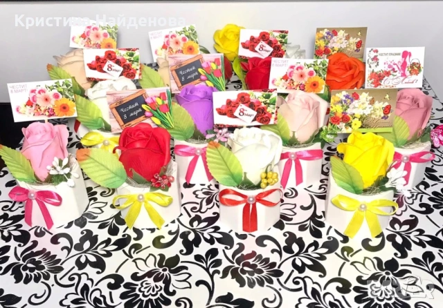 Предлагам подаръци за 8 март, снимка 4 - Ръчно изработени сувенири - 53561239