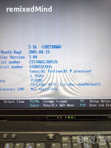 Лаптоп IBM ThinkPad T42, снимка 2 - Лаптопи за дома - 46478241