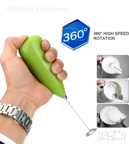 Миксер за фрапе Rosberg, Бъркалка 11/ 9 см., 2xAA батерии.